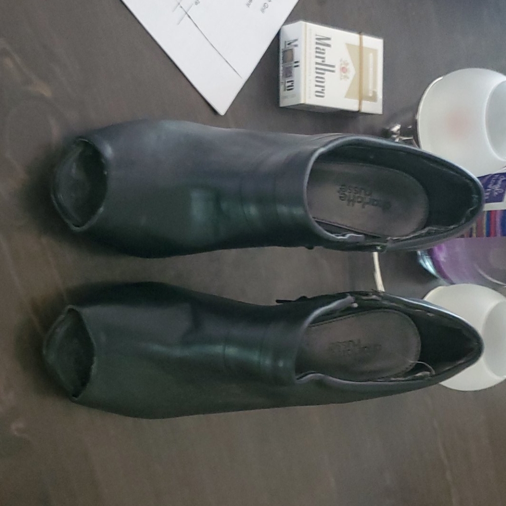 Black sandal heels from just fab